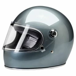 Biltwell Gringo S DOT/ECE Approved Full Face Helmet - Metallic Sterling