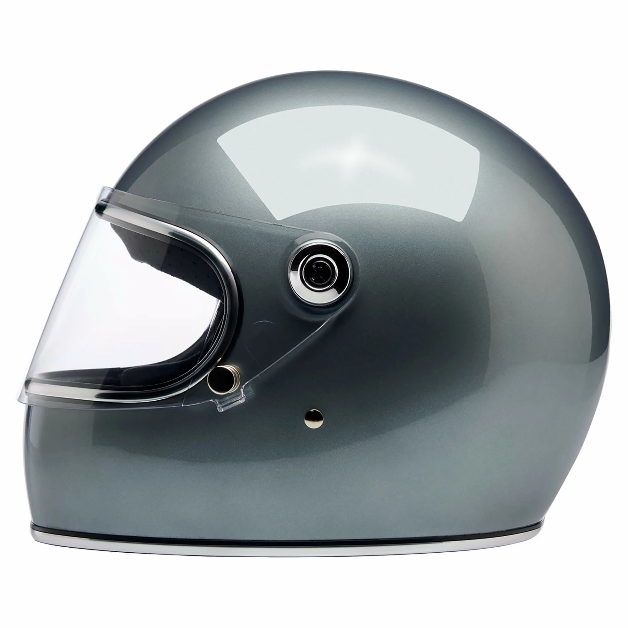 Biltwell Gringo S DOT/ECE Approved Full Face Helmet - Metallic Sterling 5 Biltwell Gringo S DOT/ECE Approved Full Face Helmet - Metallic Sterling - Image 5