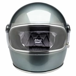 Motorcycle Accessories Shop -Motorcycle Accessories Shop 014238 Biltwell GringoSDOTECEApprovedFullFaceHelmet MetallicSterling 6