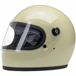 Biltwell Gringo S DOT/ECE Approved Full Face Helmet - Gloss Vintage White