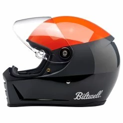 Biltwell Lane Splitter DOT/ECE Approved Full Face Helmet - Podium Gloss Orange/Grey/Black -Motorcycle Accessories Shop 014241 Biltwell LaneSplitterDOTECEApprovedFullFaceHelmet PodiumGlossOrangeGreyBlack 4
