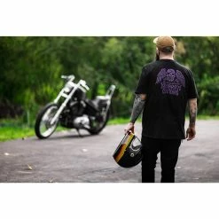 Lowbrow Customs Winged Skull T-Shirt -Motorcycle Accessories Shop 014581 LowbrowCustoms WingedSkullT shirt 1