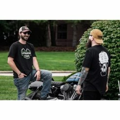 Lowbrow Customs Bar And Shield T-Shirt 8 Lowbrow Customs Bar And Shield T-Shirt -Motorcycle Accessories Shop 014584 LowbrowCustoms LowbrowCustomsBarandSheildT shirt 1