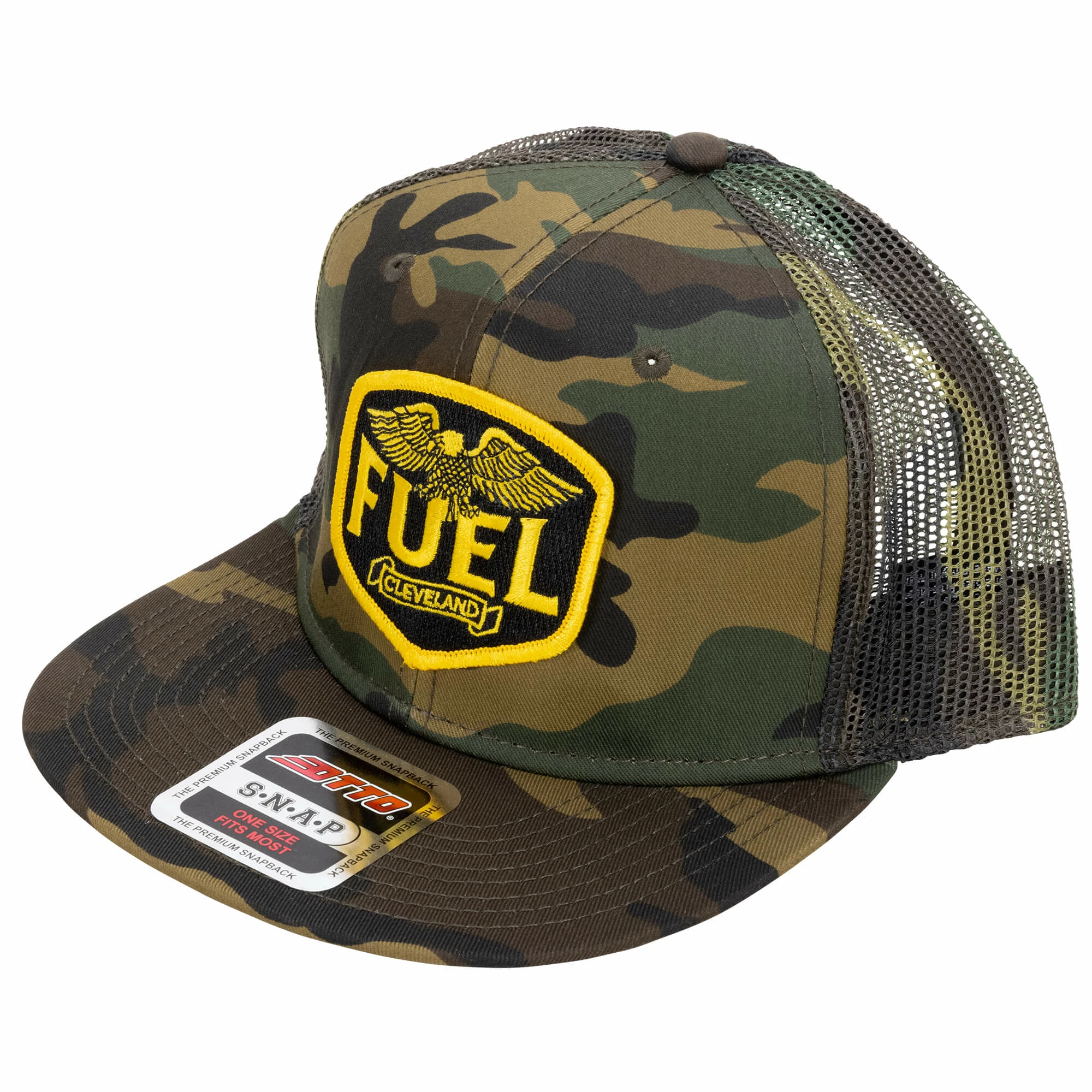 Fuel Cleveland Eagle Patched Hat - Camo 1 Fuel Cleveland Eagle Patched Hat - Camo