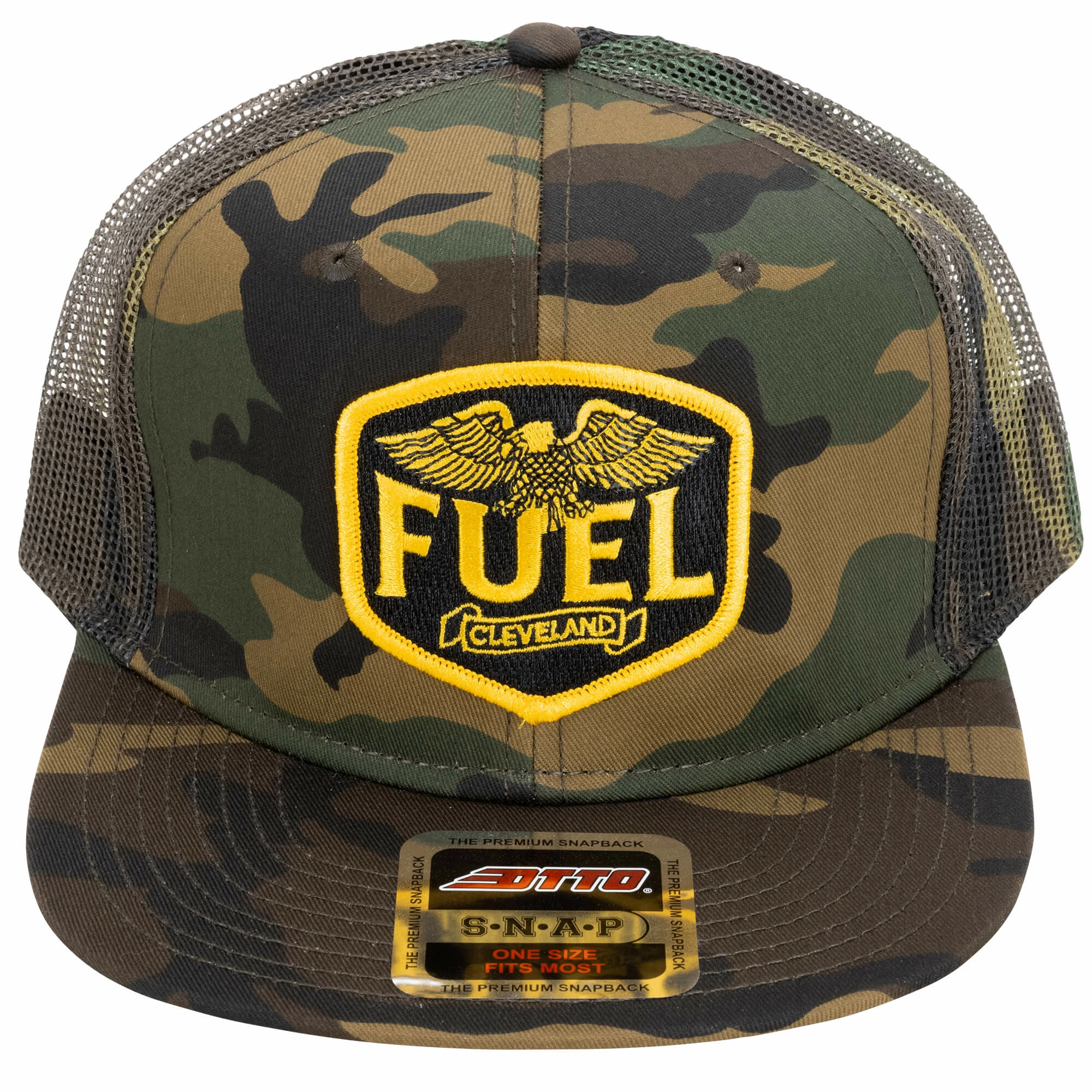 Fuel Cleveland Eagle Patched Hat - Camo 2 Fuel Cleveland Eagle Patched Hat - Camo - Image 2