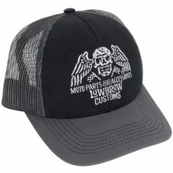 Lowbrow Customs Flying Skull Premium Snap Back Hat - USA Made -Motorcycle Accessories Shop 014827 Lowbrow Customs FlyingSkullPremiumSnapBackHat USAMade 4