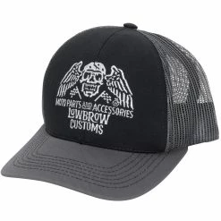 Lowbrow Customs Flying Skull Premium Snap Back Hat - USA Made