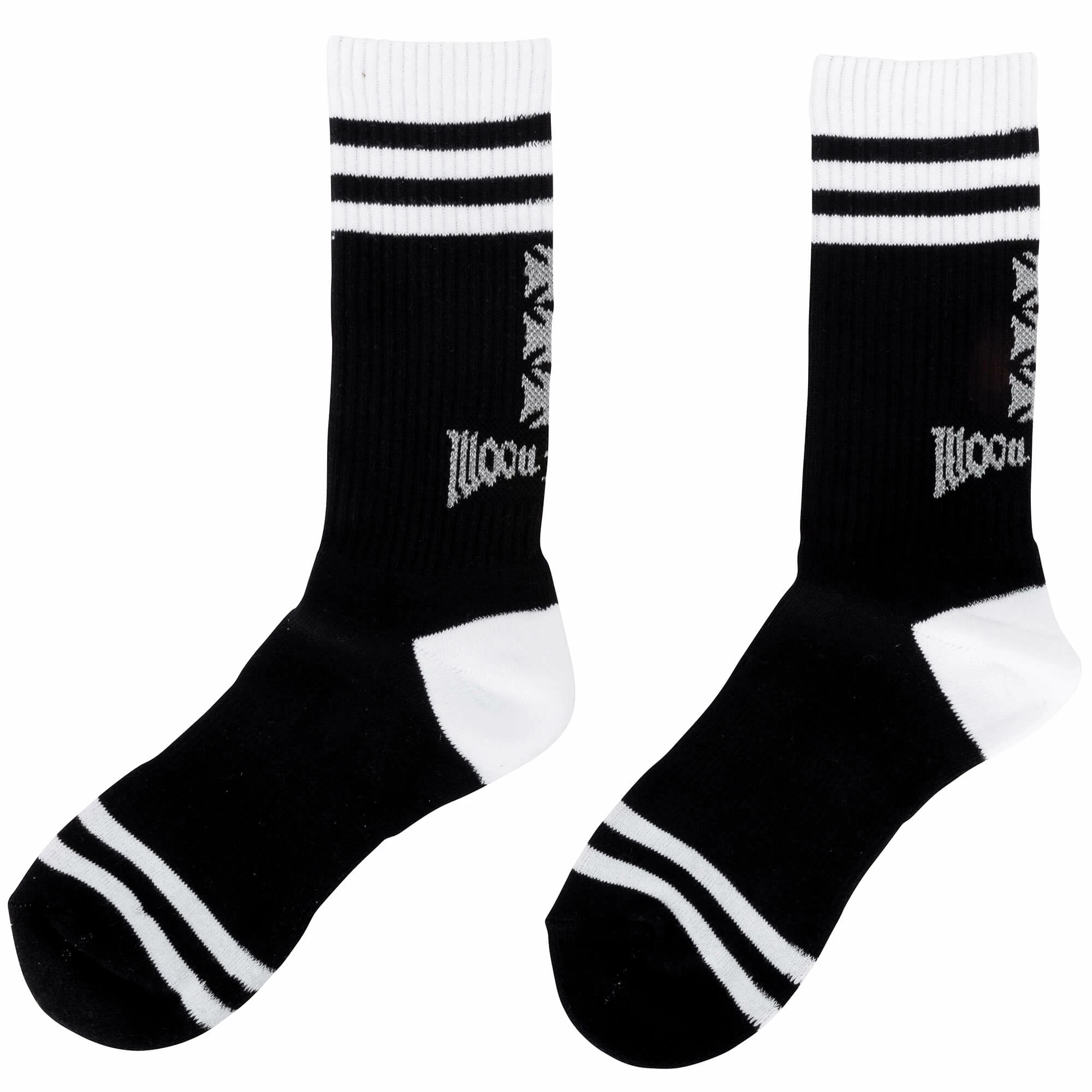 Mooneyes MOON Equipped 3 Iron Cross Reflector Socks - Black 1 Mooneyes MOON Equipped 3 Iron Cross Reflector Socks - Black