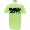 Lowbrow Customs Logo Neon Yellow High-Viz T-Shirt
