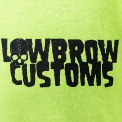 Lowbrow Customs Logo Safety Green High-Viz Longsleeve Shirt -Motorcycle Accessories Shop 015133 Lowbrow Customs LowbrowCustomsLogoHigh VizLongsleeveShirt 2