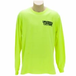 Lowbrow Customs Winged Wheel Safety Green High-Viz Longsleeve Shirt 6 Lowbrow Customs Winged Wheel Safety Green High-Viz Longsleeve Shirt -Motorcycle Accessories Shop 015134 Lowbrow Customs LowbrowCustomsWingedWheelHigh VizLongsleeveShirt 1