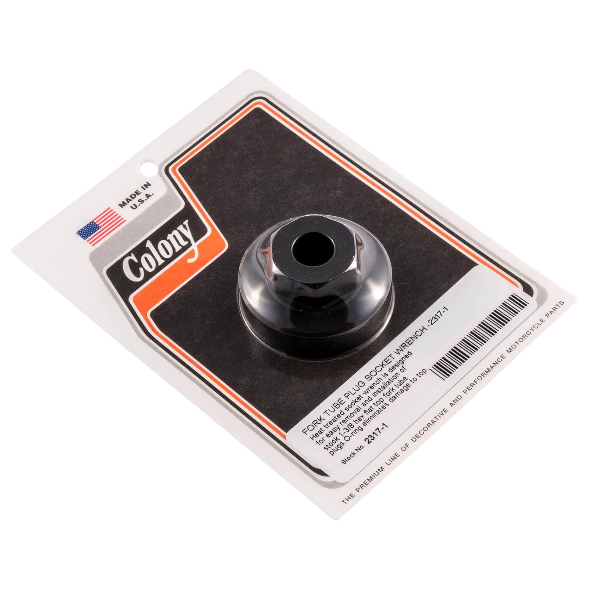 Colony #2317-1 Fork Tube Plug Socket Wrench Tool Harley-Davidson 1 Colony #2317-1 Fork Tube Plug Socket Wrench Tool Harley-Davidson