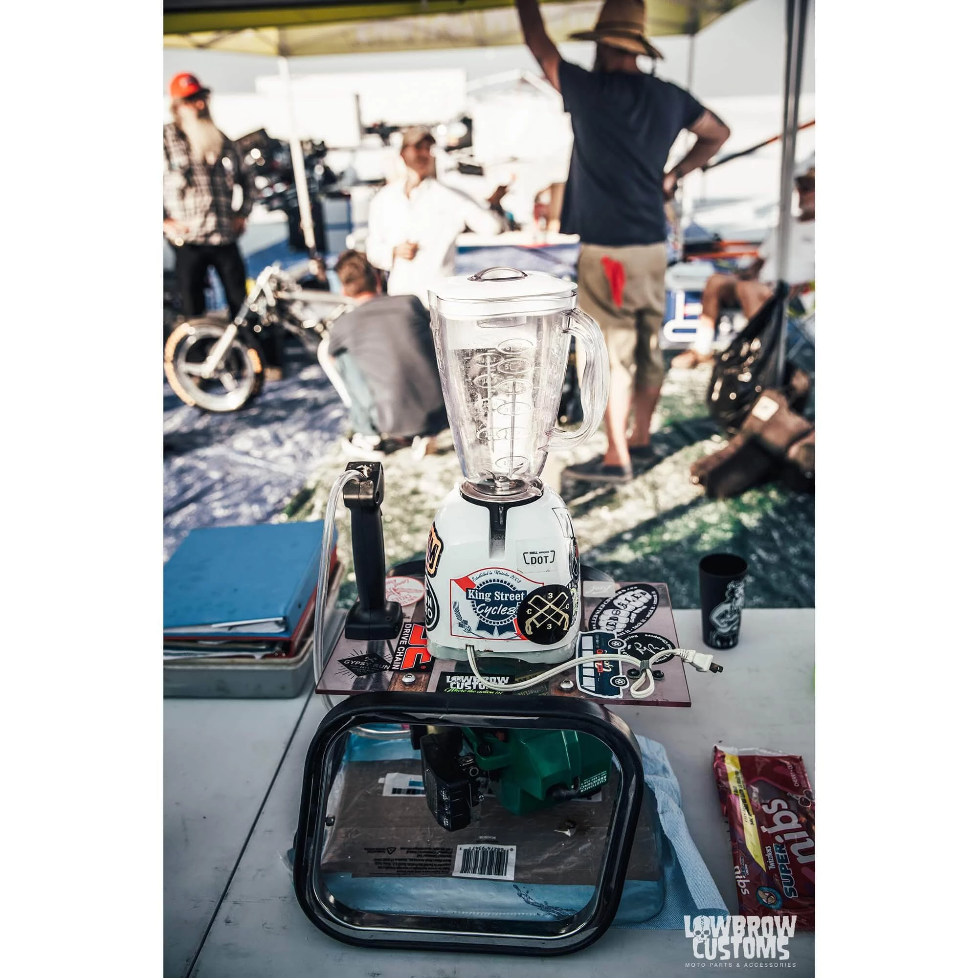 Lowbrow Customs Bonneville Salt Flats 2021 Racing Support T-Shirt - Black 9 Lowbrow Customs Bonneville Salt Flats 2021 Racing Support T-Shirt - Black - Image 9