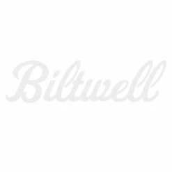 Biltwell Script Die Cut Sticker - White - 12 Inch