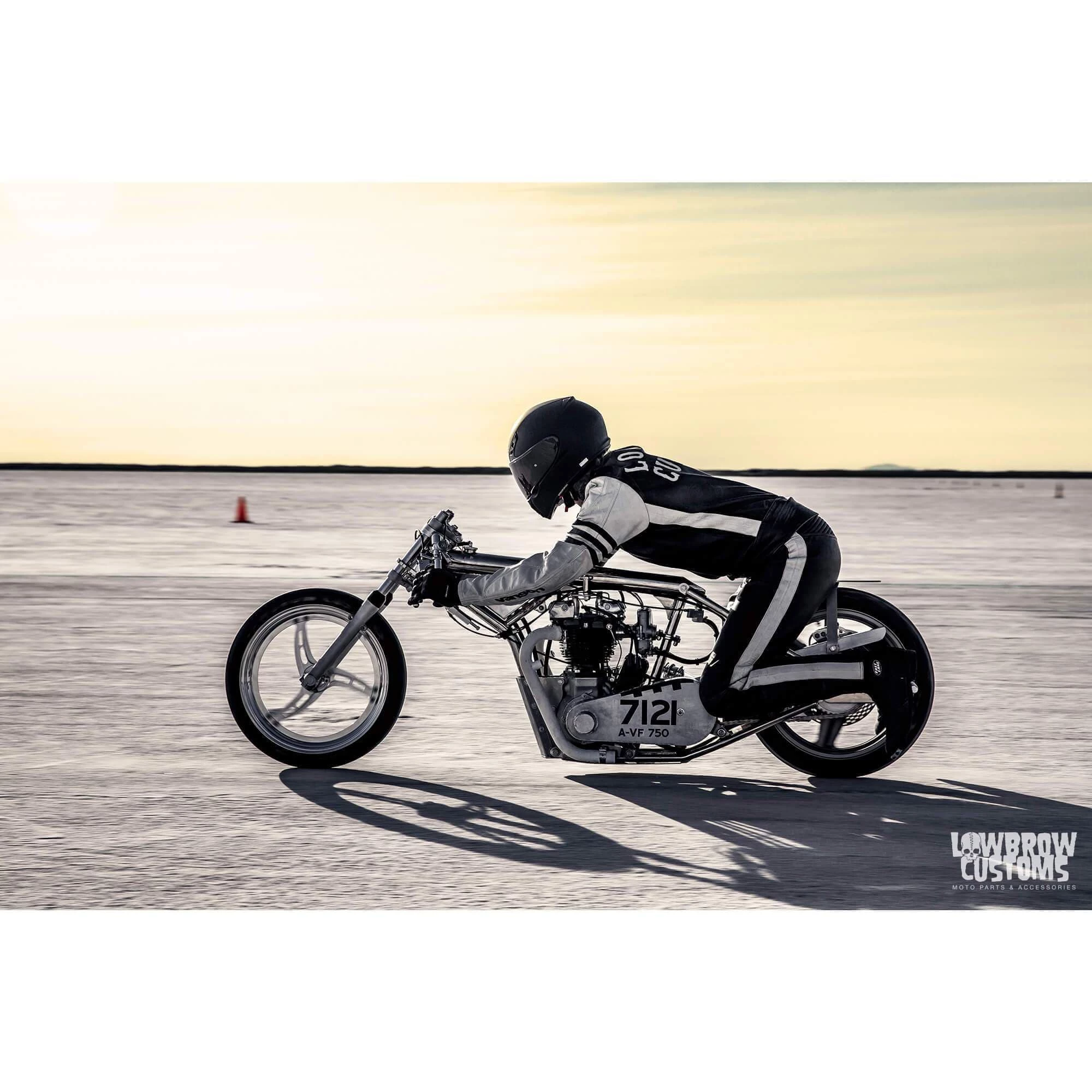 Lowbrow Customs Bonneville Salt Flats 2021 Racing Support T-Shirt - Black 5 Lowbrow Customs Bonneville Salt Flats 2021 Racing Support T-Shirt - Black - Image 5
