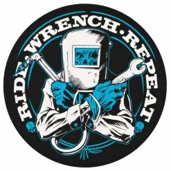 Lowbrow Customs Ride Wrench Repeat Screen Printed Sticker