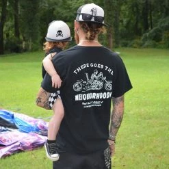 Lowbrow Customs There Goes The Neighborhood T-Shirt -Motorcycle Accessories Shop There Goes Neighborhood Shirt Lifestyle P1