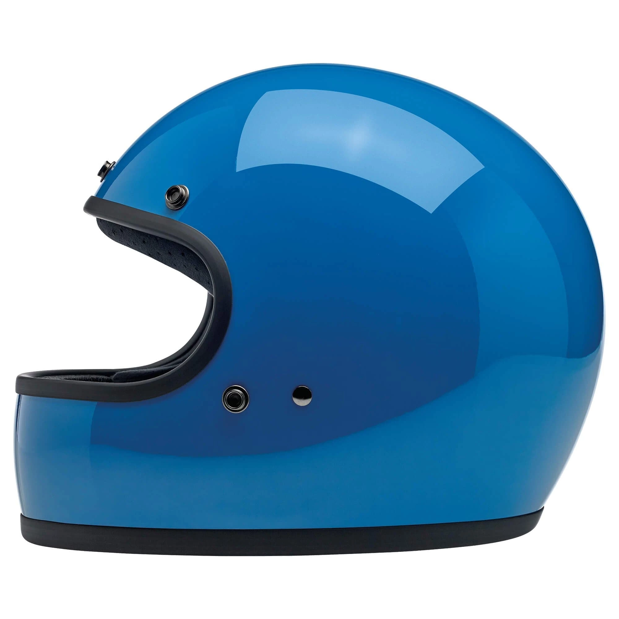 Biltwell Gringo DOT/ECE Approved Full Face Helmet - Gloss Tahoe Blue 2 Biltwell Gringo DOT/ECE Approved Full Face Helmet - Gloss Tahoe Blue - Image 2