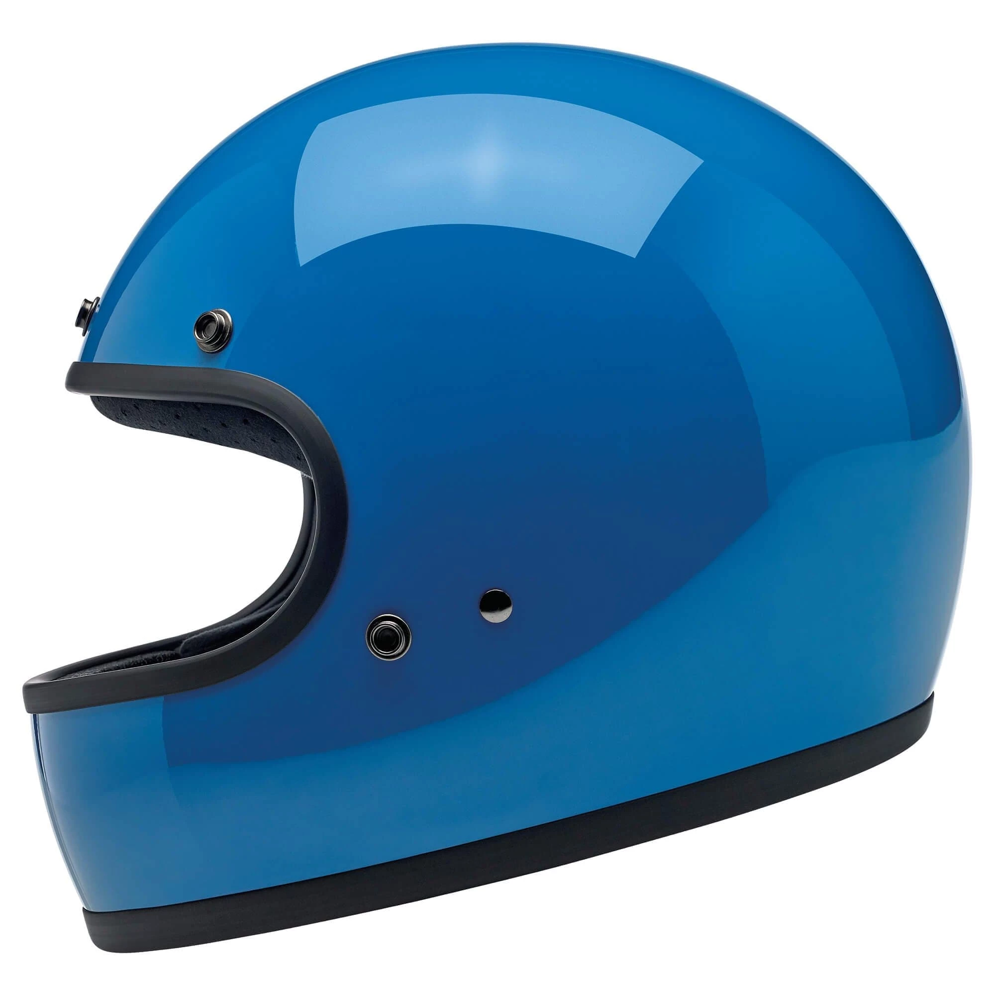 Biltwell Gringo DOT/ECE Approved Full Face Helmet - Gloss Tahoe Blue 5 Biltwell Gringo DOT/ECE Approved Full Face Helmet - Gloss Tahoe Blue - Image 5