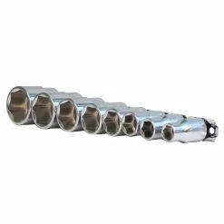 British Standard Whitworth 8 Piece 6-pt Socket Set - 1/2 Inch Drive