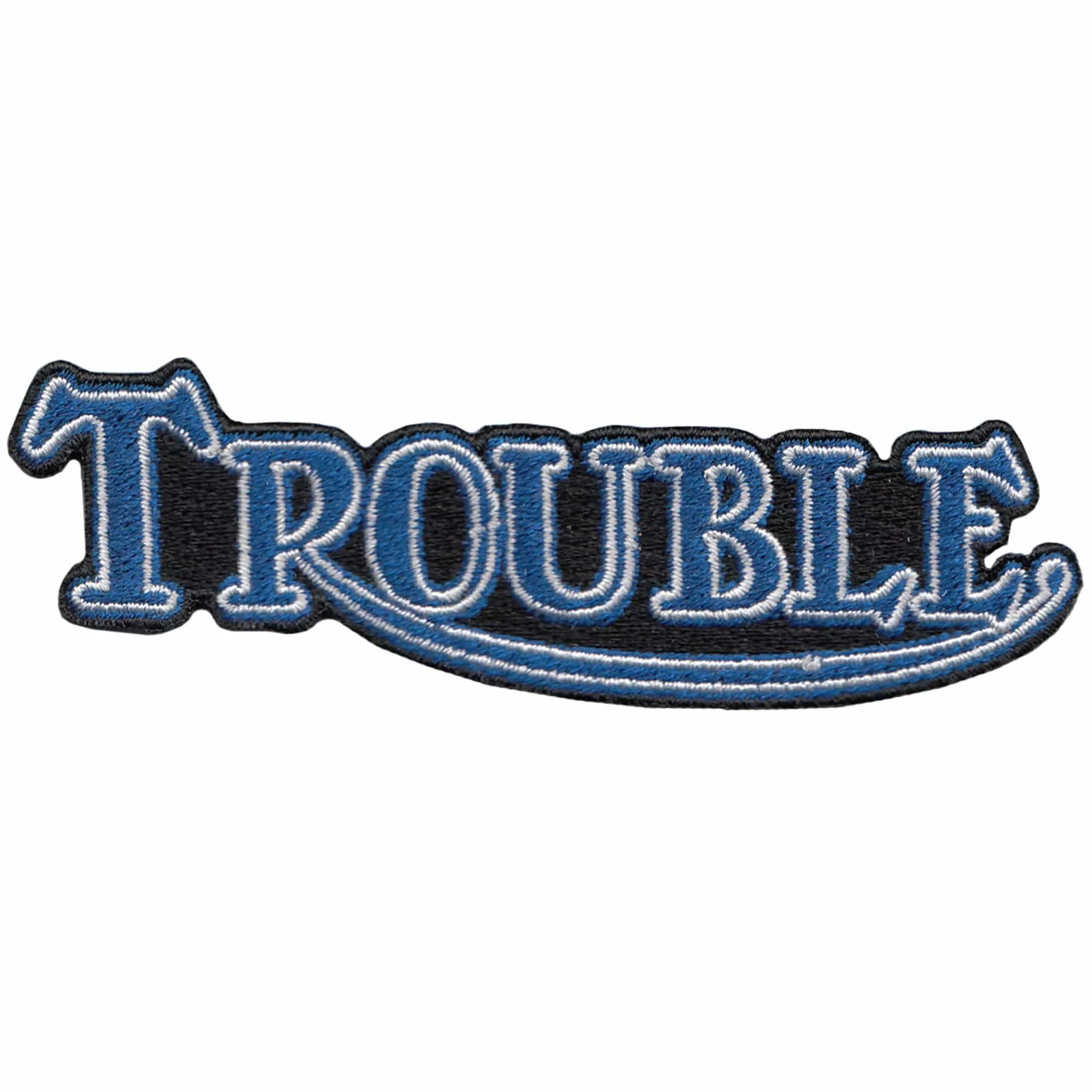 Lowbrow Customs Trouble Triumph Motorcycle Patch 1 Lowbrow Customs Trouble Triumph Motorcycle Patch
