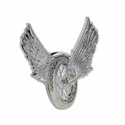 Lowbrow Customs Winged Motorcycle Wheel Lapel Pin