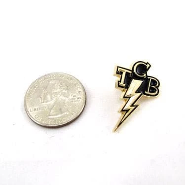 Lowbrow Customs TCB Takin' Care Of Business Lapel Pin - Fink Style 3 Lowbrow Customs TCB Takin' Care Of Business Lapel Pin - Fink Style - Image 3