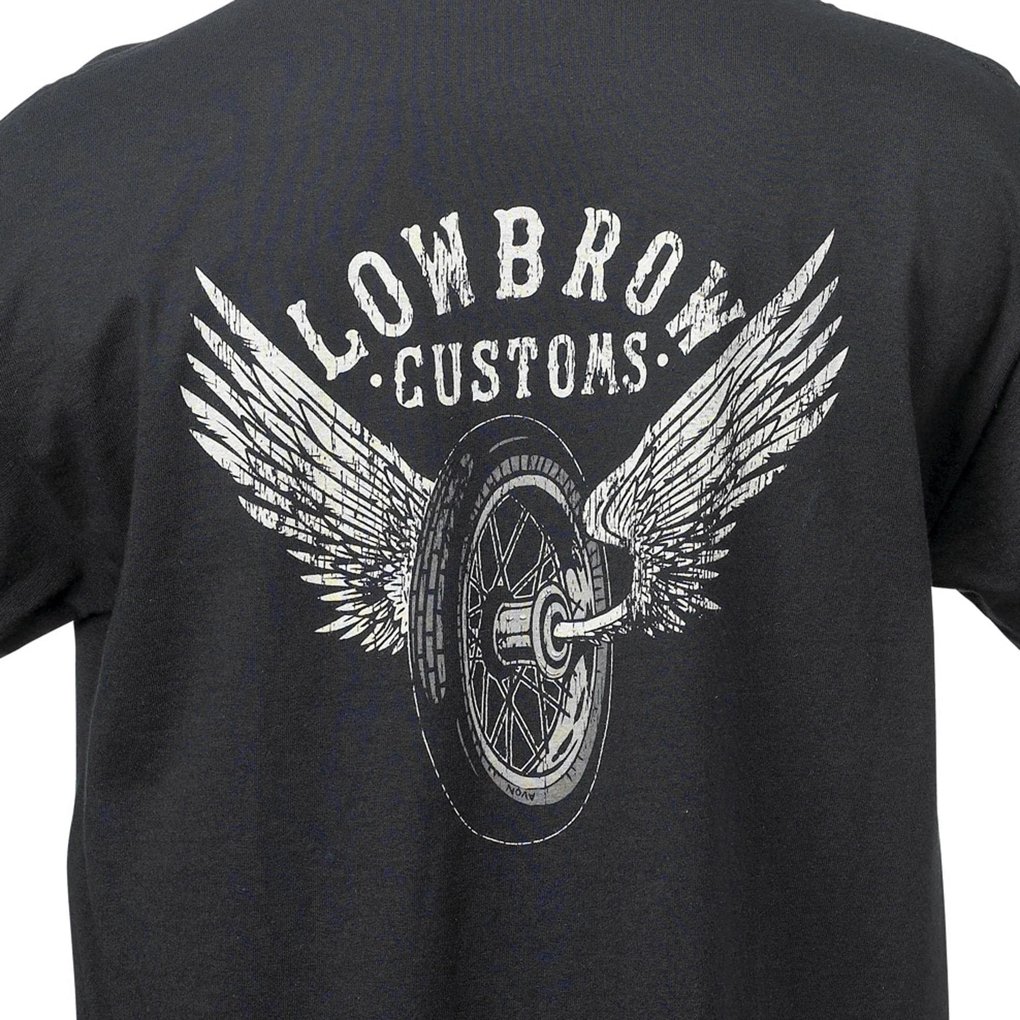 Lowbrow Customs Winged Wheel T-Shirt 3 Lowbrow Customs Winged Wheel T-Shirt - Image 3