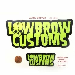 Lowbrow Customs Logo Sticker - Large 5 Lowbrow Customs Logo Sticker - Large -Motorcycle Accessories Shop lowbrow logo sticker compared