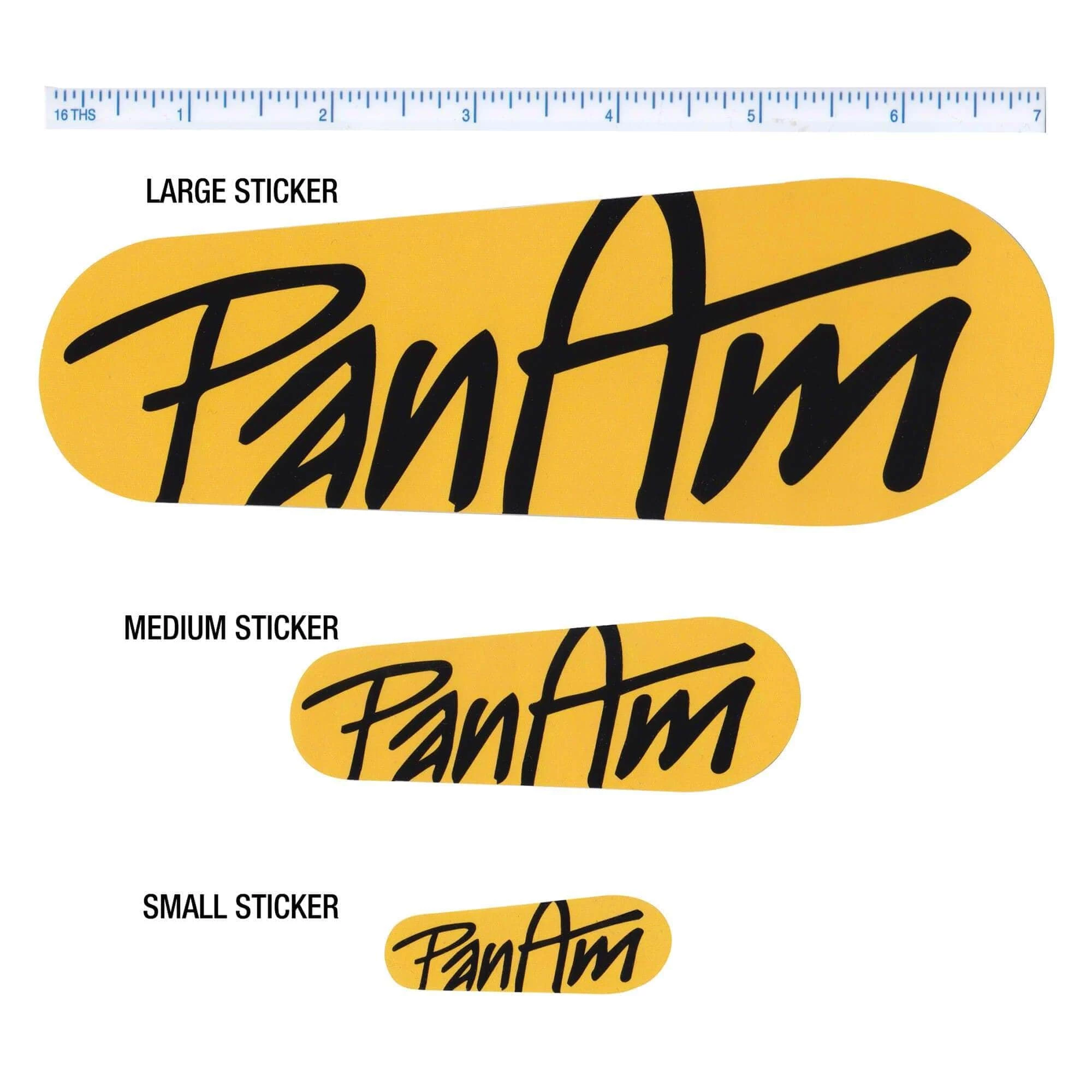 PanAm Oils Inc. Logo Sticker - Yellow / Black - Medium 2 PanAm Oils Inc. Logo Sticker - Yellow / Black - Medium - Image 2